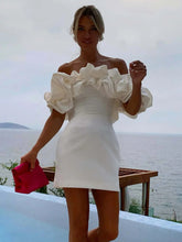 Chic Cupcake Dress Strapless Slit Birthday Party Mini Dresses